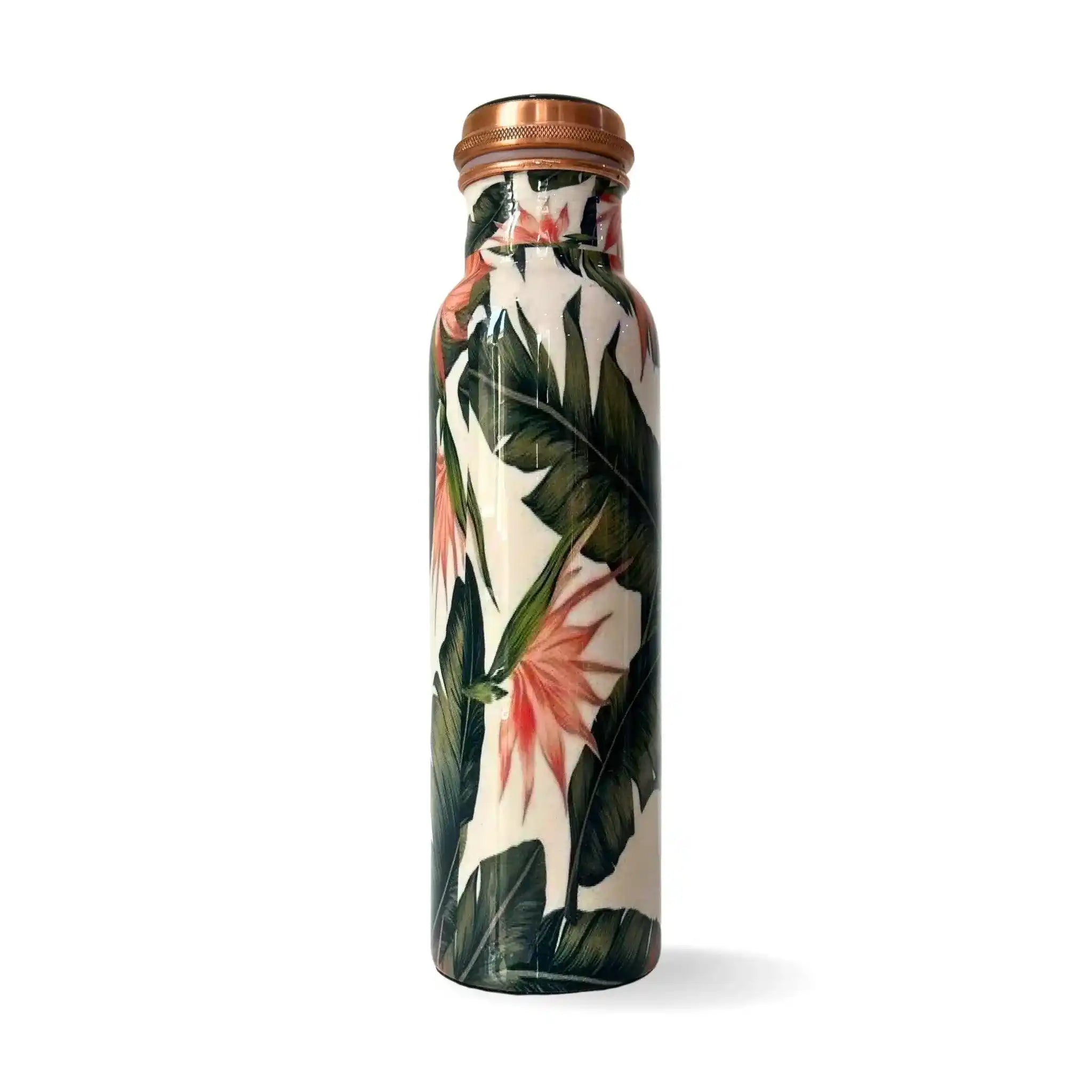 950mL Copper Drinking Bottle-Floral Design –Pitcher of Life 950mL Copper Drinking Bottle-Floral Design –Pitcher of Life