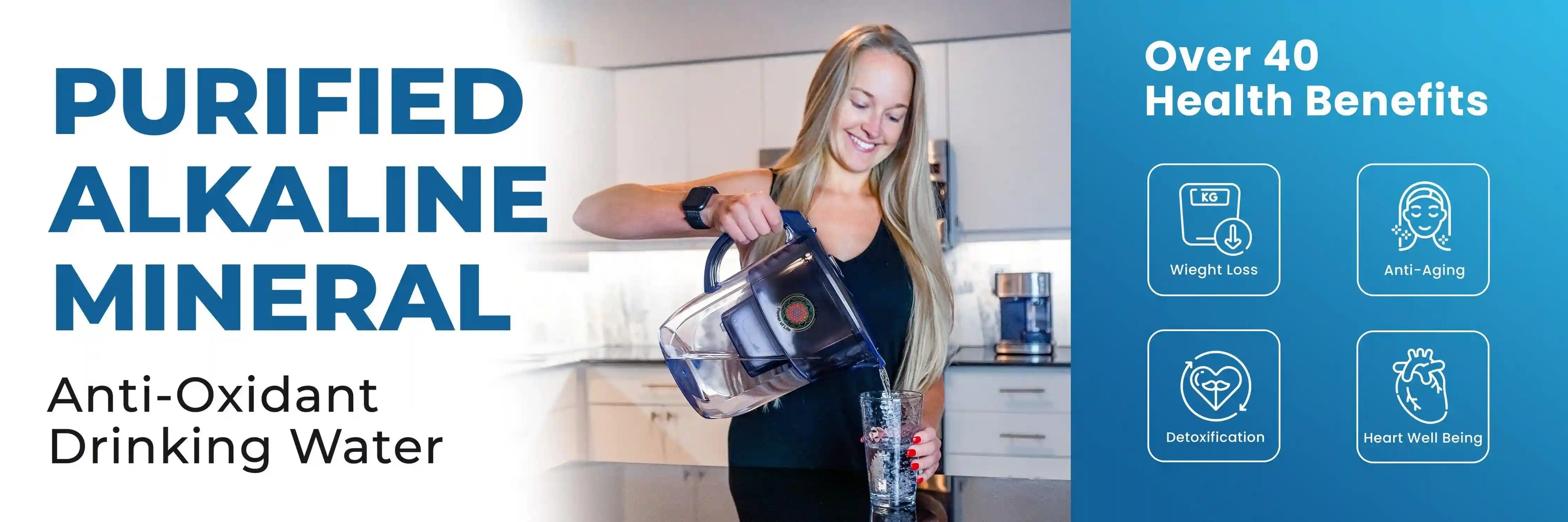 purified alkaline mineral water