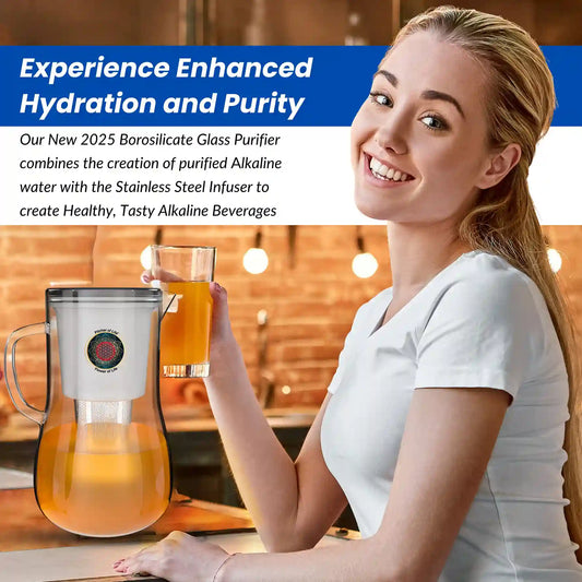 Borosilicate Glass Pitcher of Life alkaline ion water benefits