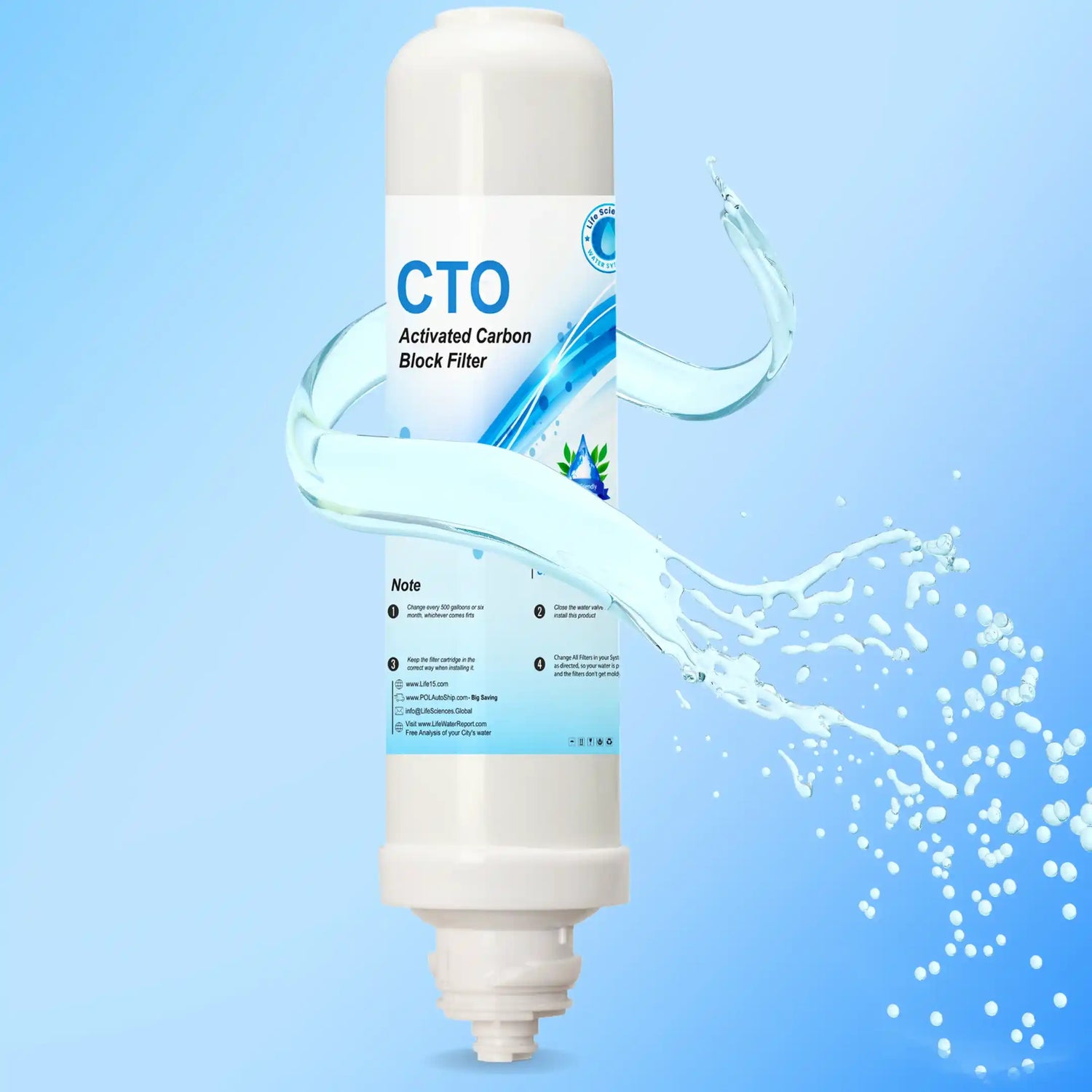activated carbon block water filtration system
