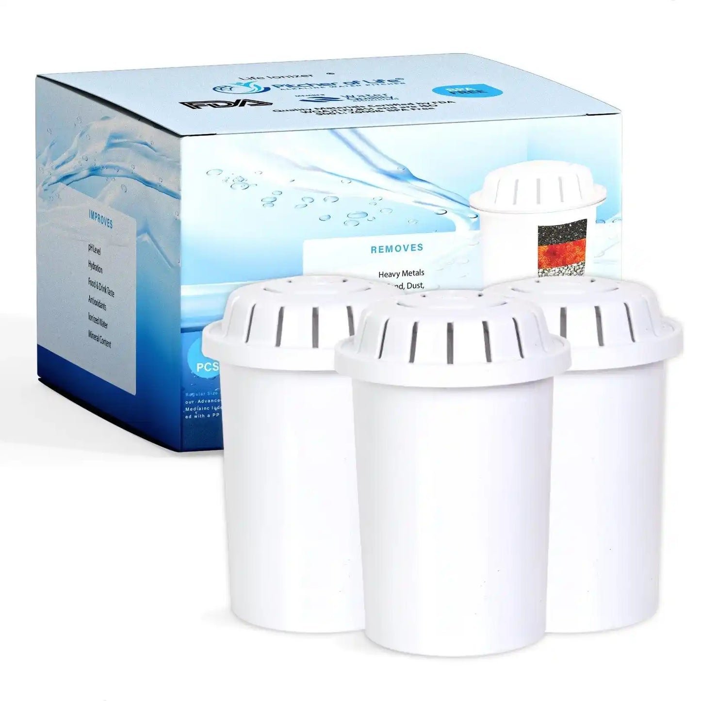 auto ship glass pitcher of life replacementwater filter