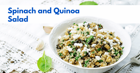 Alkaline Mineral Water Spinach and Quinoa Salad