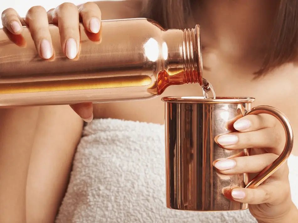 Copper water bottles for healthy drinking - Pitcher of Life