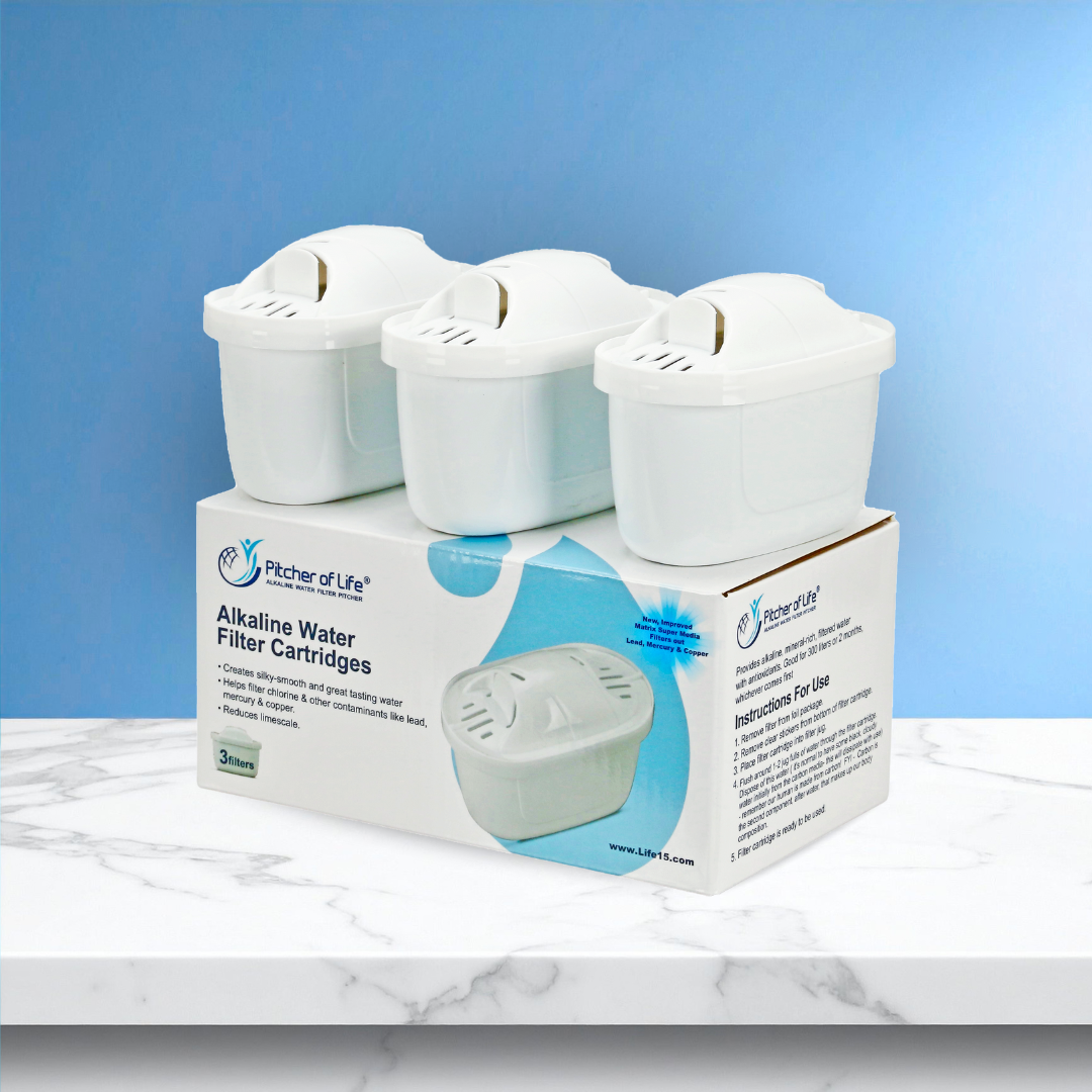 Alkaline Water PITCHER OF LIFE® Replacement Filters 3 Pack