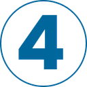 Blue number '4' inside a circle