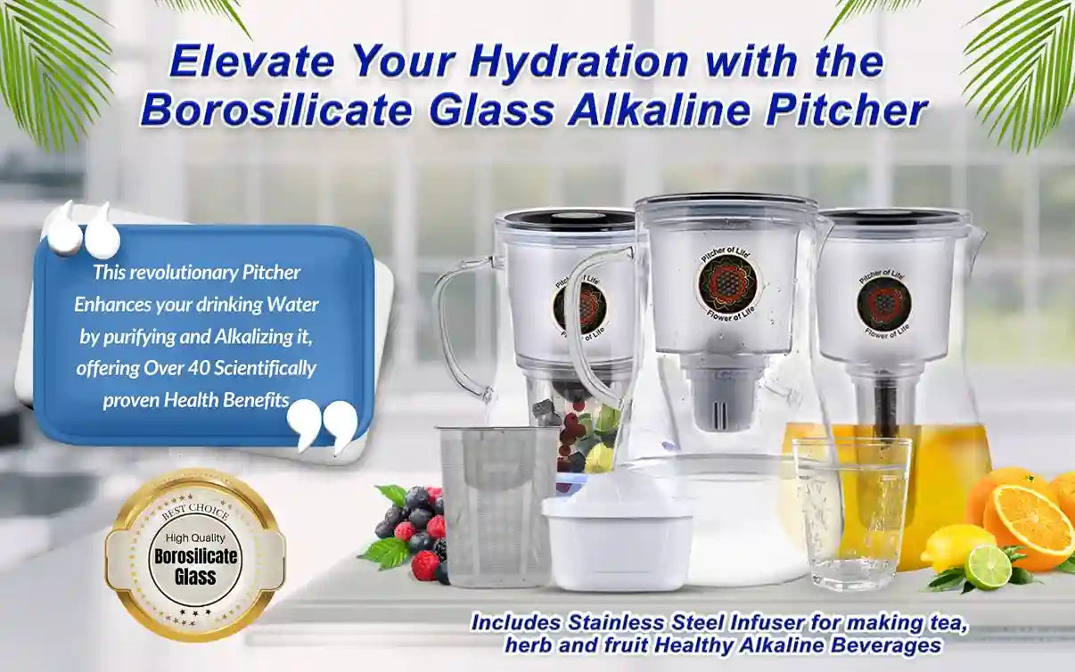 Elevate Hydration with Alkaline Water Pitcher