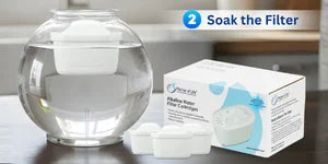 Rinse and soak BPA Free Pitcher