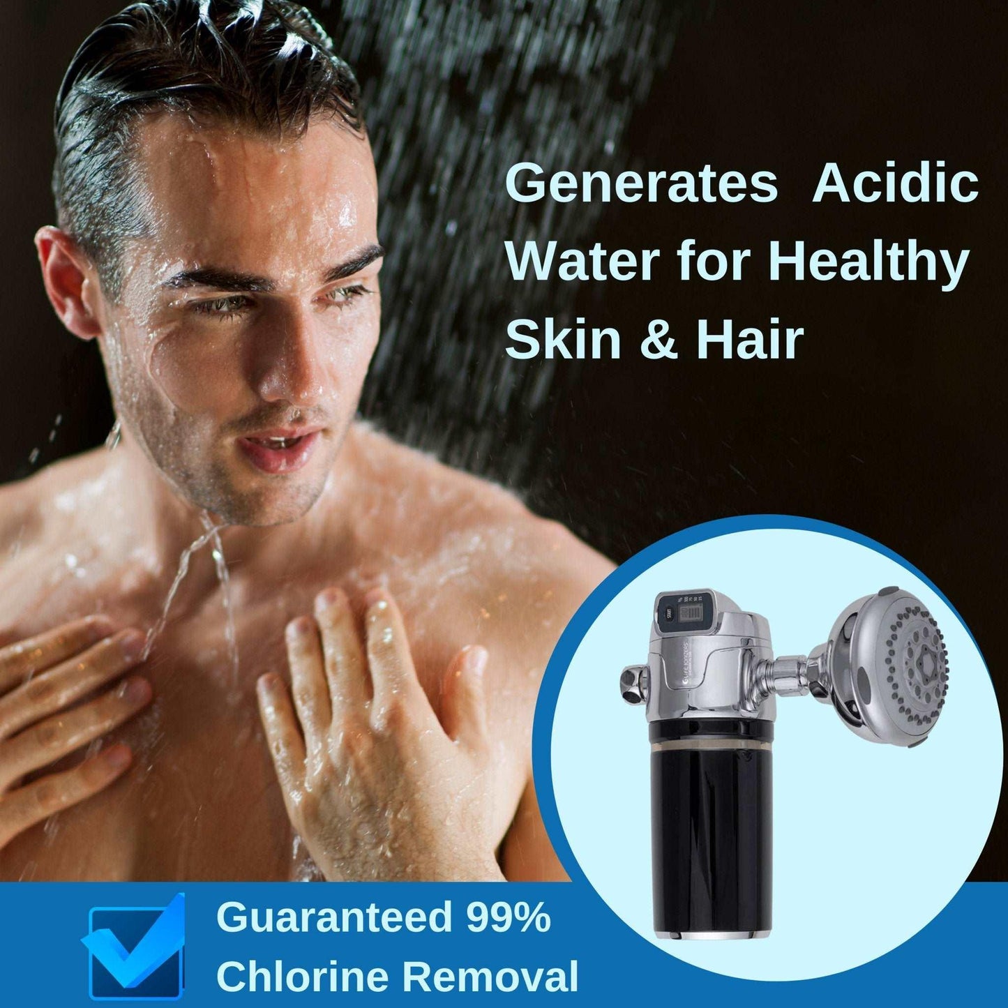 Life Shower Double Filtration Filter with Shower Head
